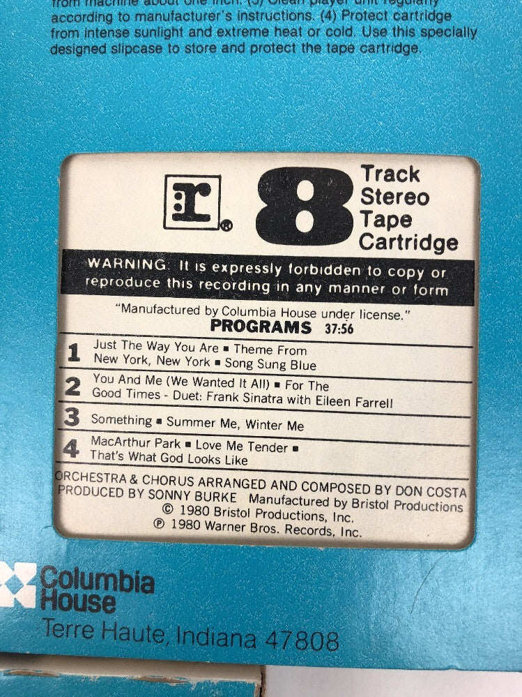 FRANK SINATRA The Future TRILOGY 3 PACK 8 TRACK TAPES COLUMBIA HOUSE FSTSHP