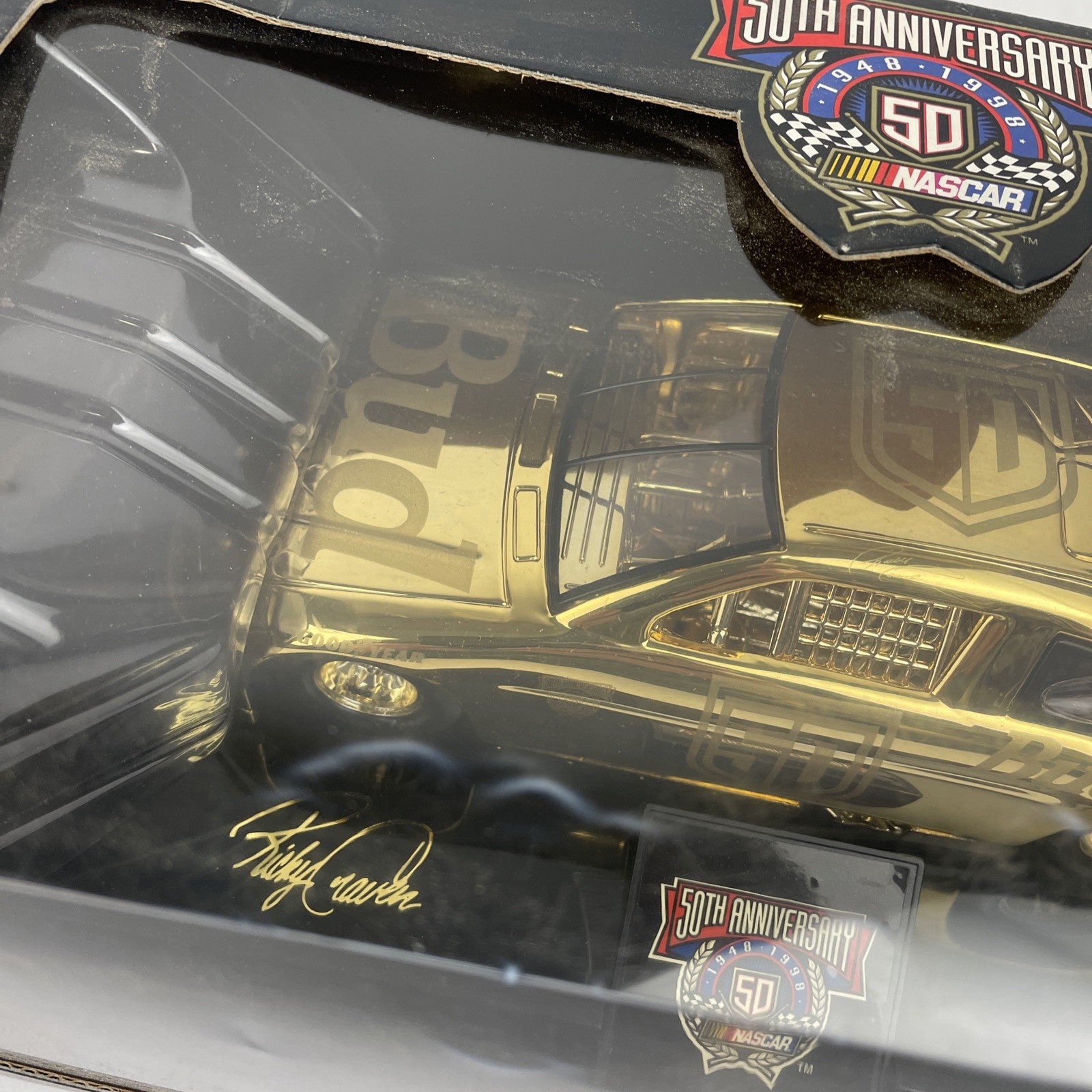 Racing Champions 1:24 "Reflections in Gold" 24k NASCAR 50th Anniversary #50  NOS