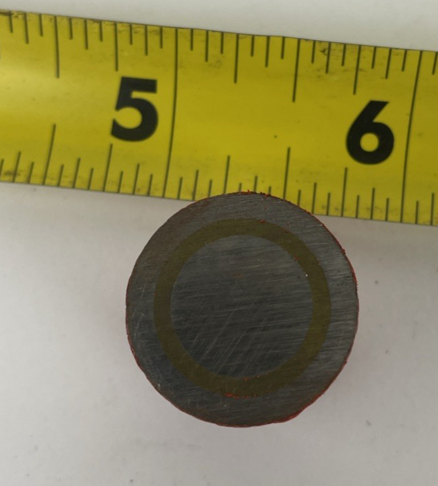 3 x General Tool Alnico Button Type Magnets Magnet Made In England .8125" 13/16"