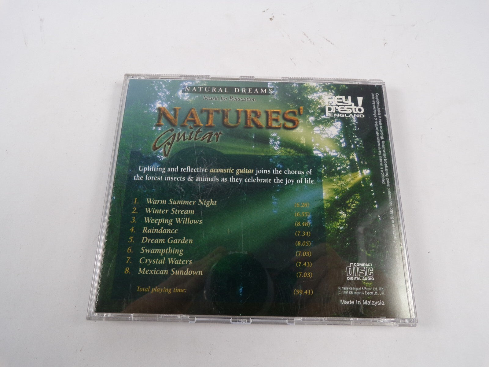 Natures Guitar Warm Summer Night Winter Stream Raindance Crystal Waters CD#48