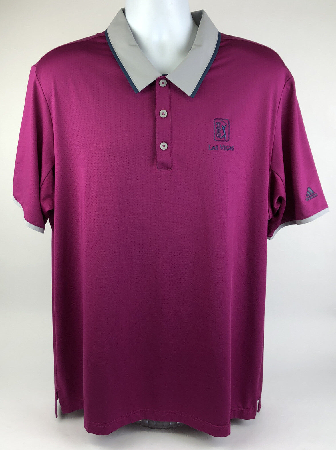Adidas Climacool Mens Golf Shirt XL The Players Course TPC Las Vegas Fuchsia VGC