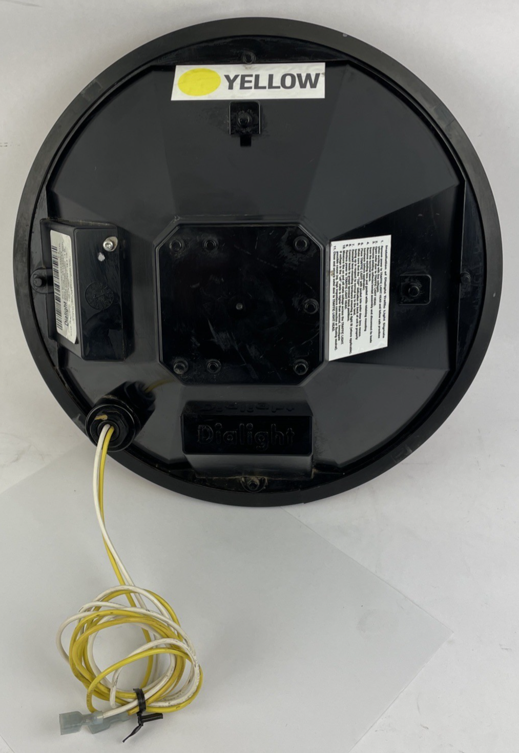 Dialight 433-3230-001XL Yellow LED Circular Traffic Signal Light 12" 120Vac 60Hz