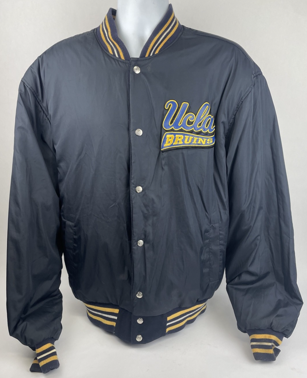 VTG 90's UCLA Bruins Wool Leather Letterman Varsity Jacket Large Reversible VGC