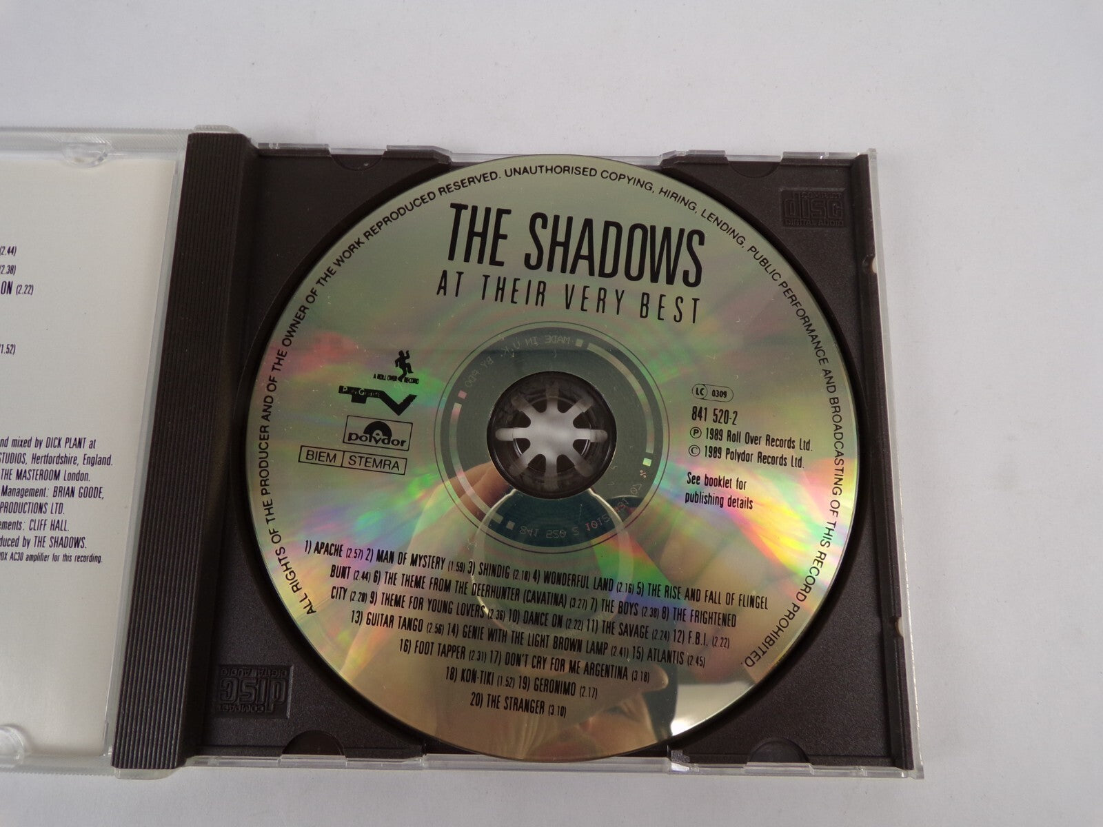 The Shadows At Their Very Best Greatest Hits CD #12