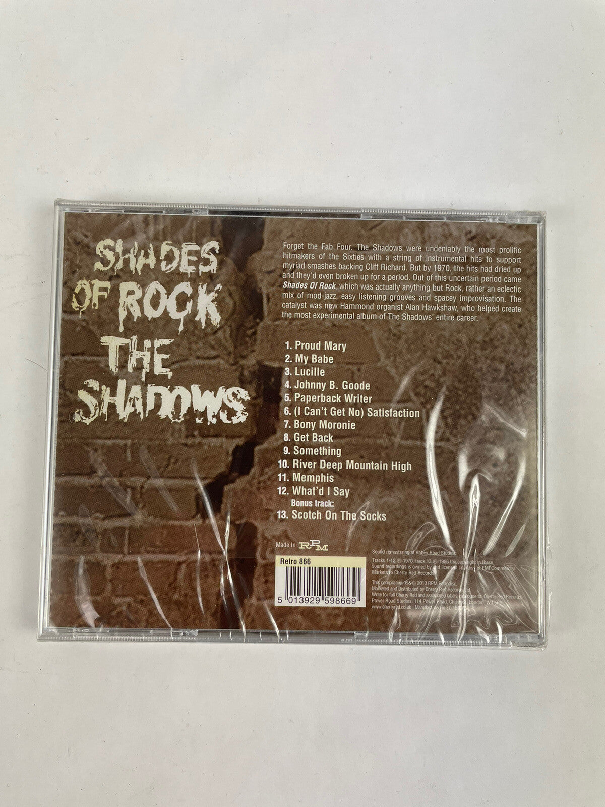 SHADOWS - Shades Of Rock - CD - UK import - **BRAND NEW/STILL SEALED** - RARE #3