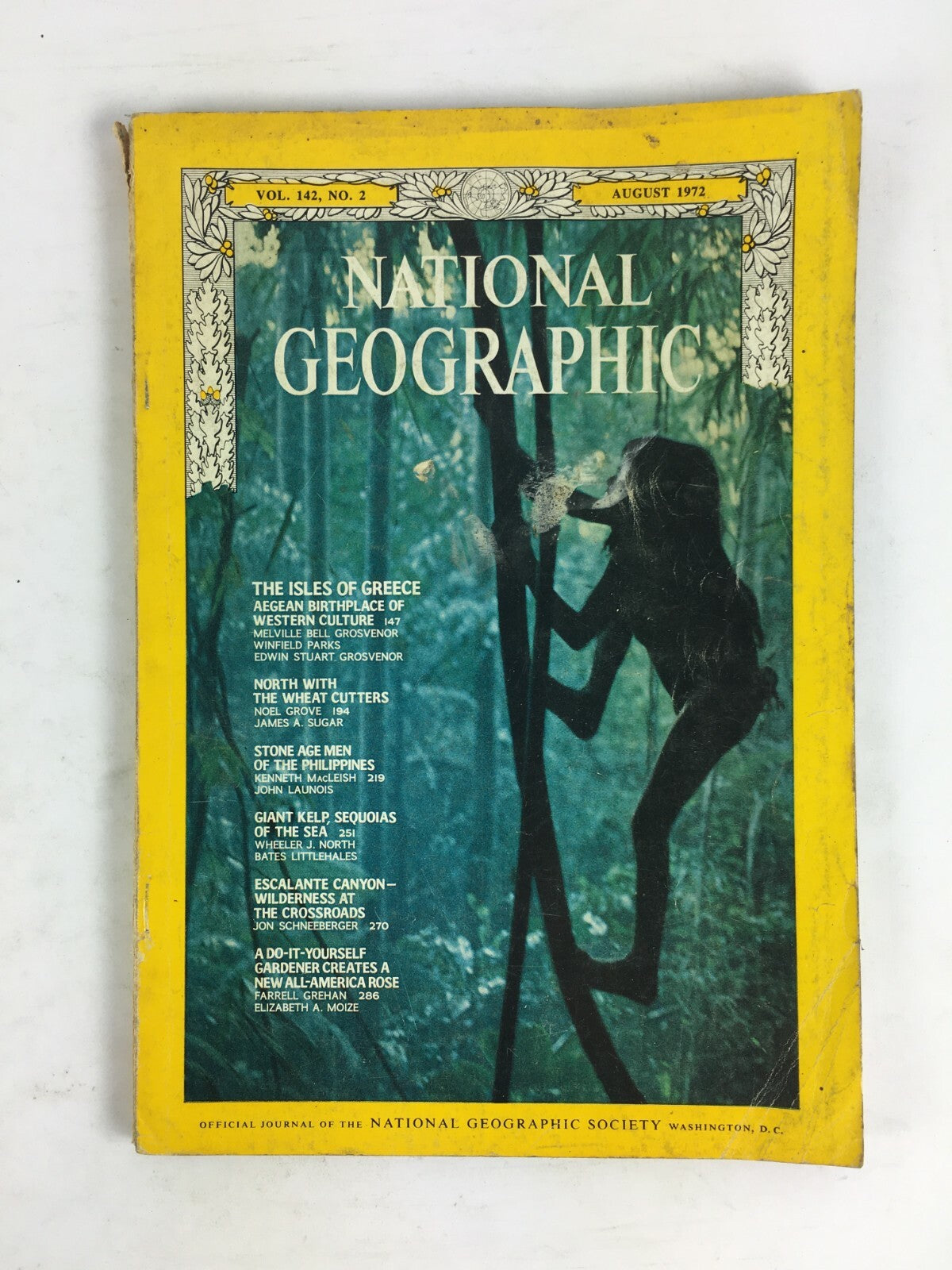 August 1972 National Geographic Magazine The Isles of Greece Giant Kelp Sequoias