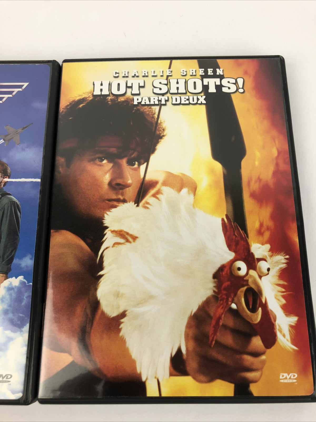 Hot Shots and Hot Shots Part Deux,  Charlie Sheen DVD Lot *Mint Discs Guaranteed
