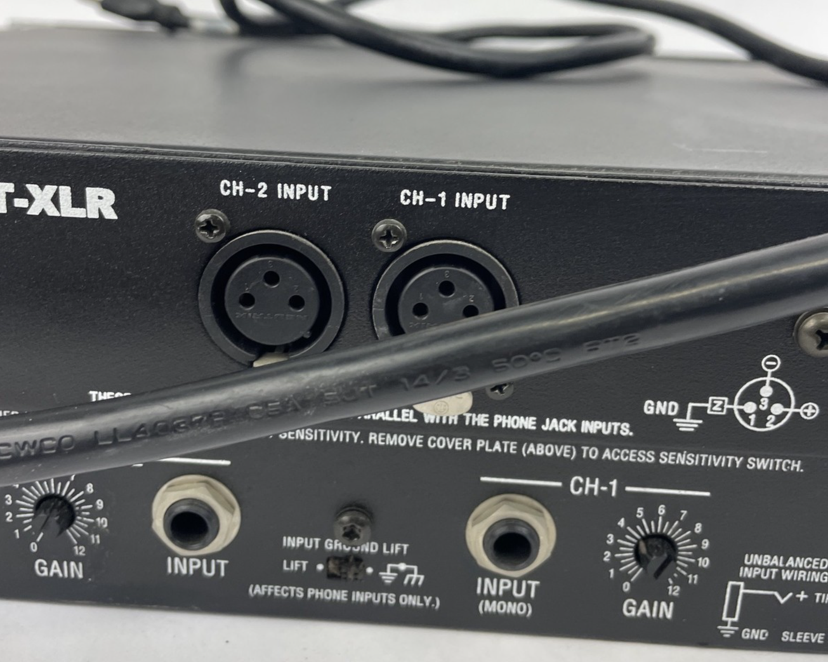 OEM Crown Micro Tech MICRO-TECH 600 2 Channel Power Amplifier w Rack-mount USA