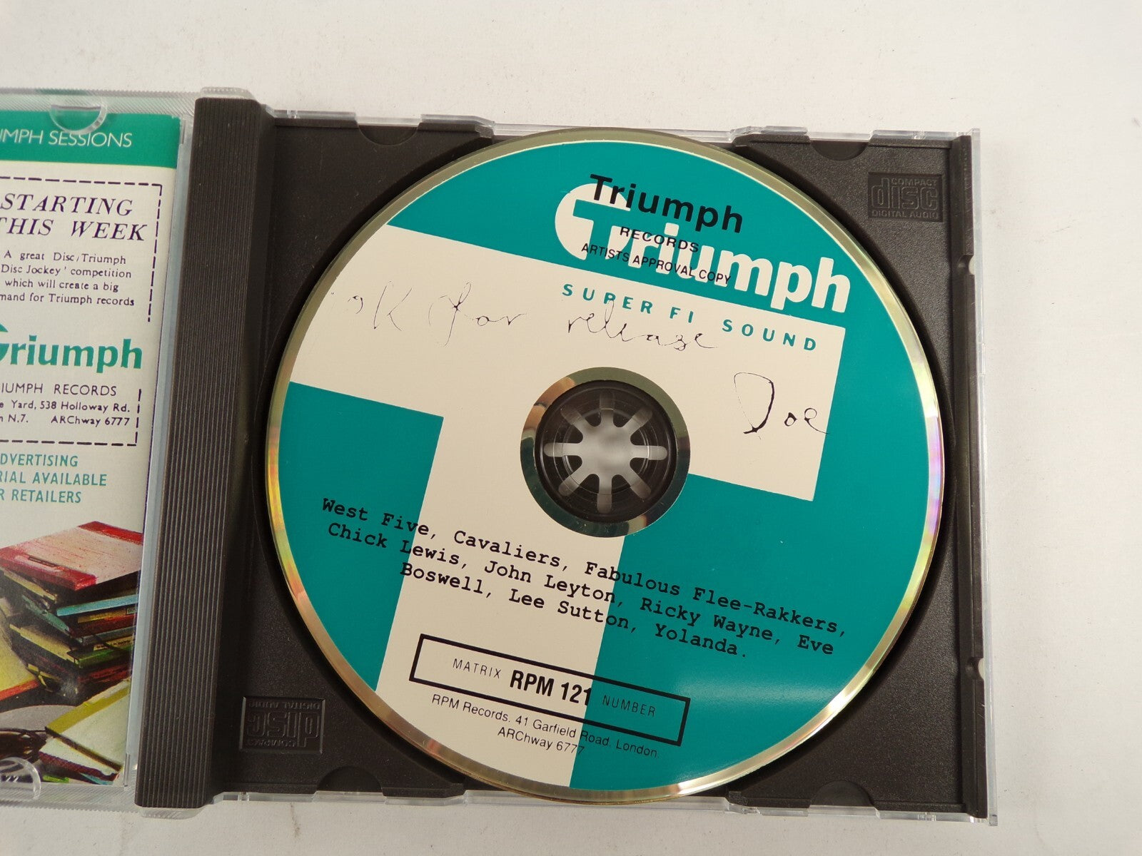 The Triumph Session Joe Meek Work In Progress CD#47