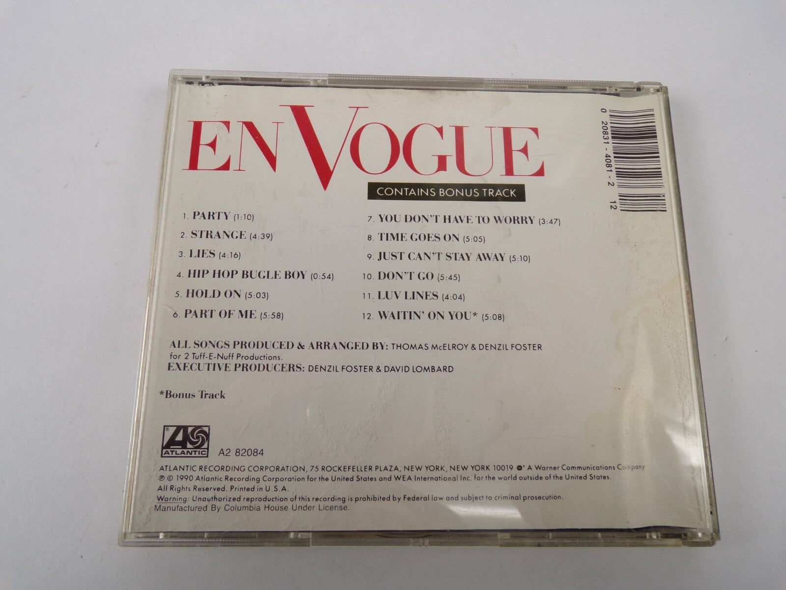 En Vogue Born To Sing Party Strange Lies Hold On Part Of Me Luvlines CD#56