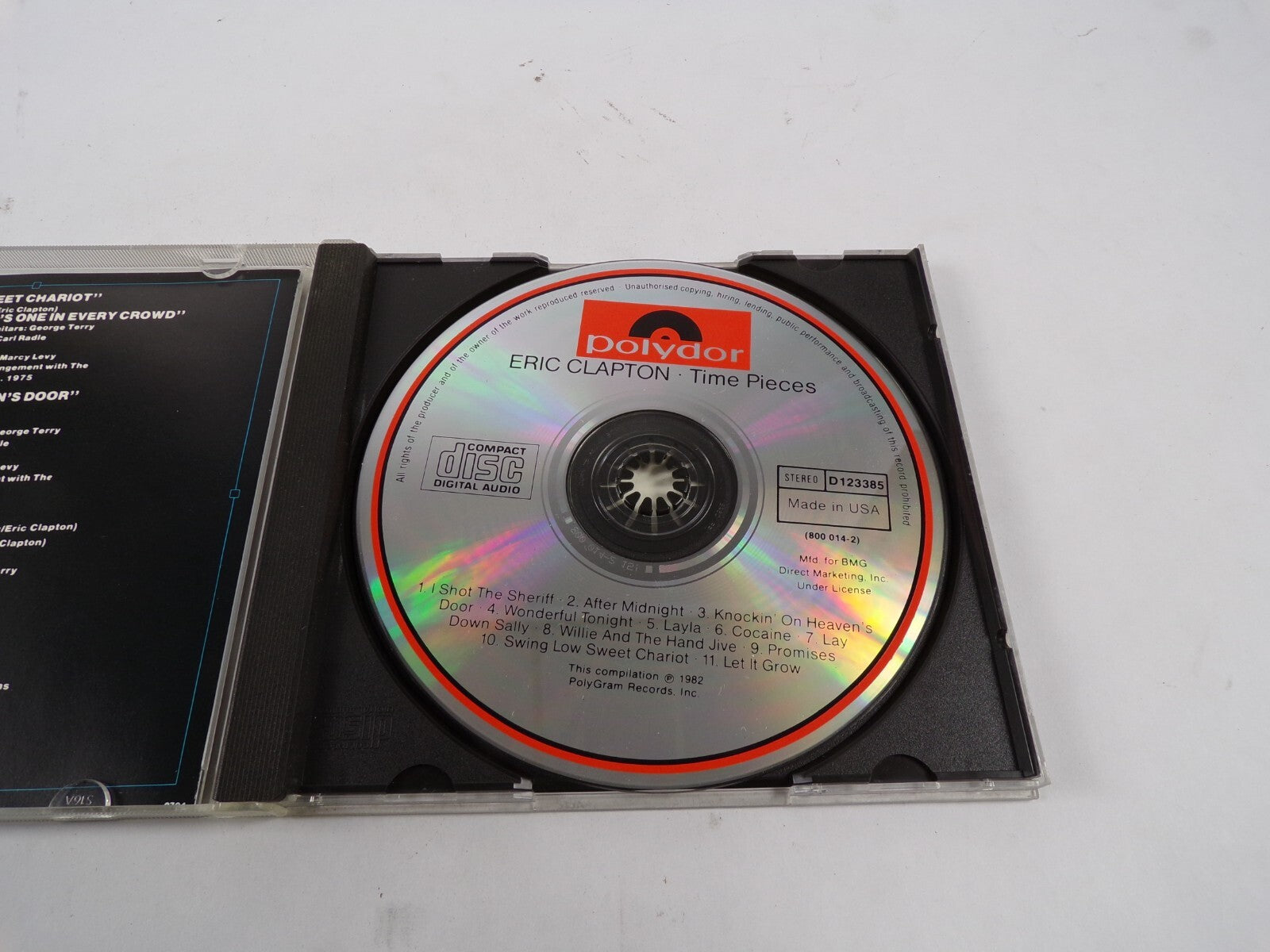 Time Pieces The Best Of Eric Clapton I Shot The Sherif After Midnight KnockCD#51