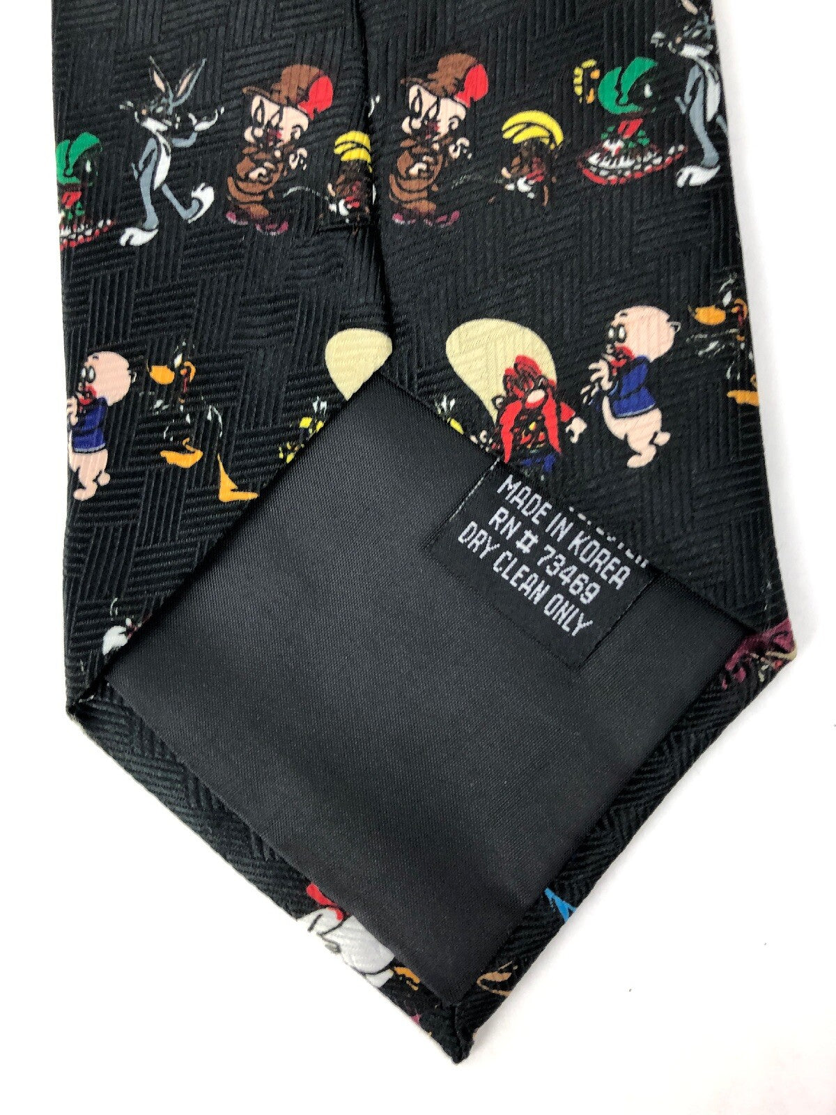 Looney Tunes Tie Necktie Black - FULL CAST OF CHARACTERS * Must See FSTSHP **