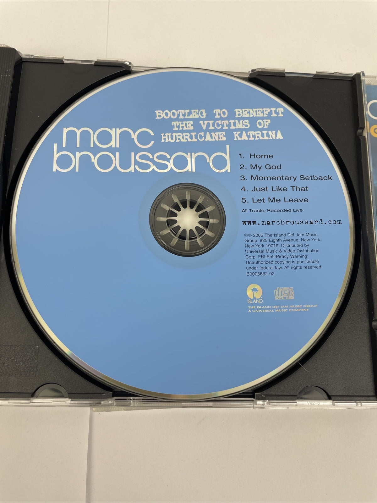 Lot of 2 x Marc Broussard Digital Audio CD - carencro - Authorized Bootleg   BC