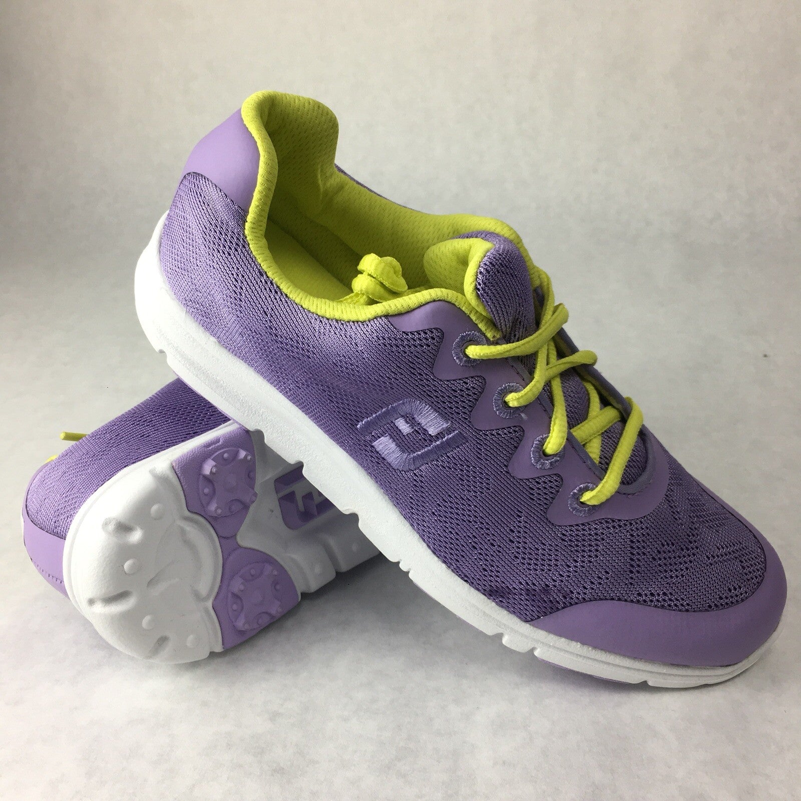 Footjoy Women's FJ Golf Shoes Size 4M Violet Yellow 48205 New