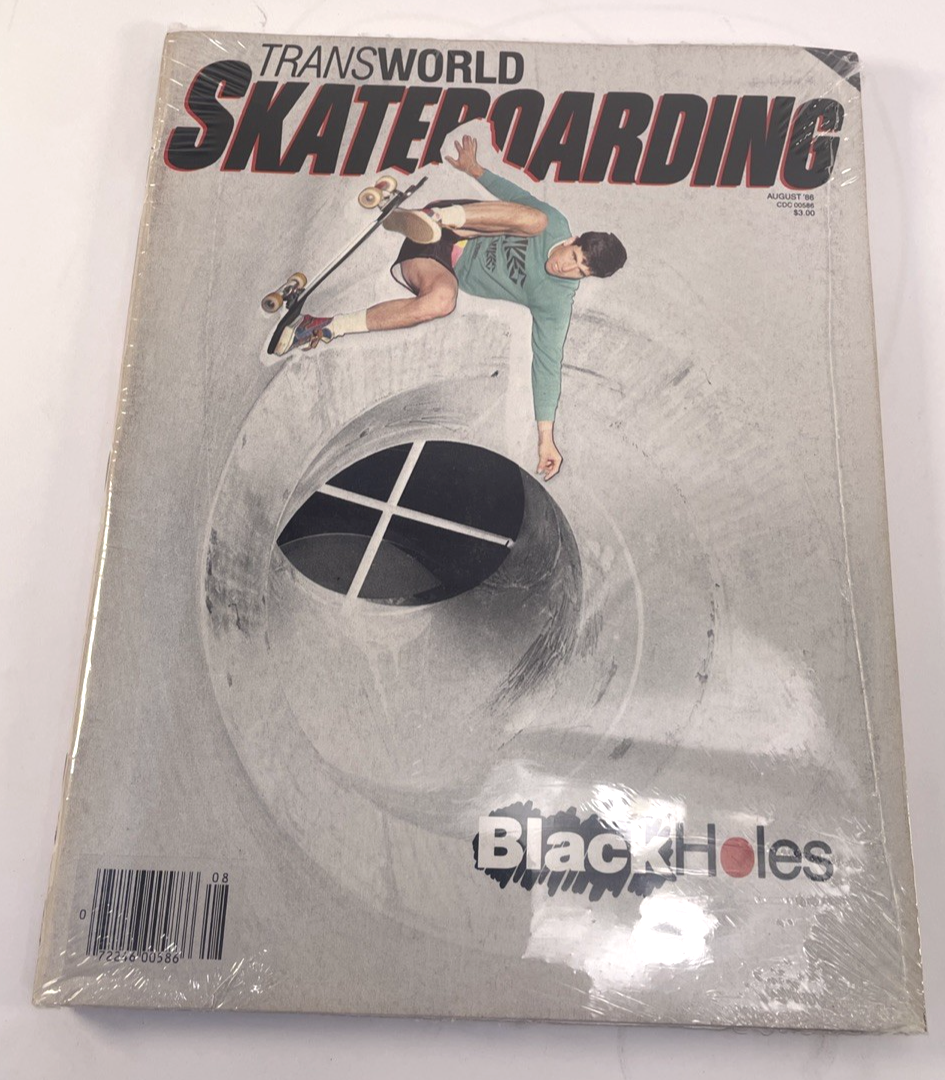August 1986 - TRANSWORLD SKATEBOARDING MAGAZINE EDDIE REATAGUI * CHRIS WHITE