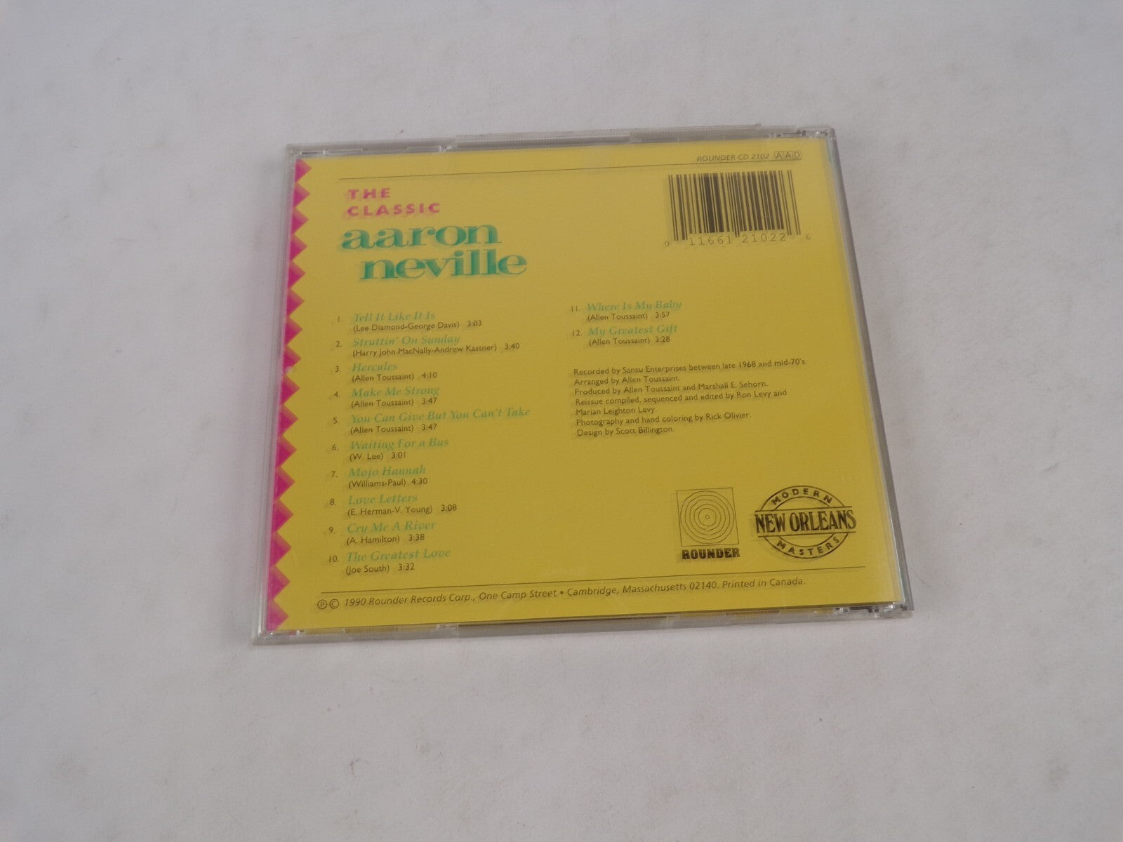 The Classic Aaron Neville My Greatest Gift Tell It Like It Is Struttin On CD#22