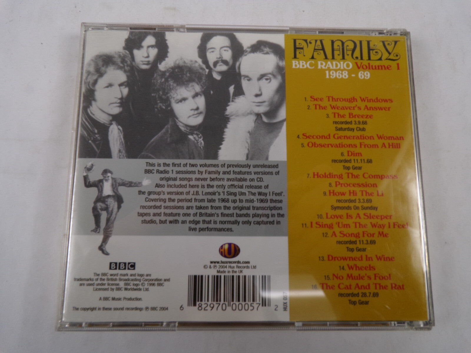 Family Vol 1 The Breeze See Through Windows Dim A Song For Me Wheels CD#56