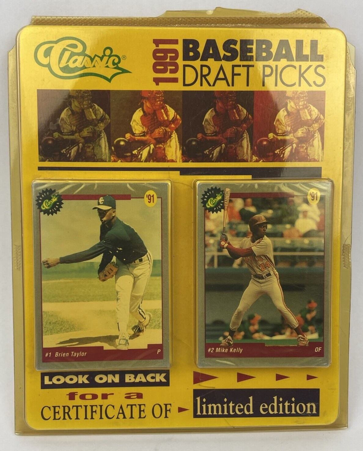 1991 Classic Draft Picks Baseball Factory Sealed with Certificate of Limited Ed