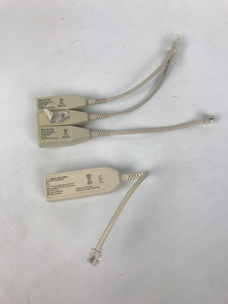 3 X Pace DSL Filter 6" LFT 4-1-GB for Single-Line Phones + 2wire DSL 2 Line Filt