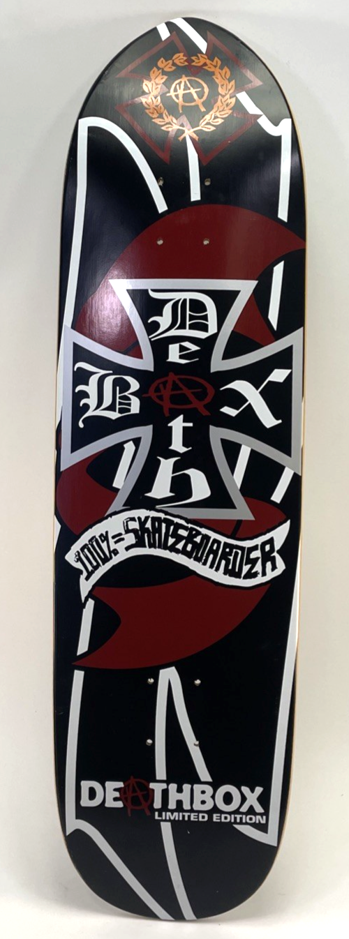 Death Box Skateboards Limited Edition 100% SKATEBOARDER Shaped Deck 32.5" x 9"