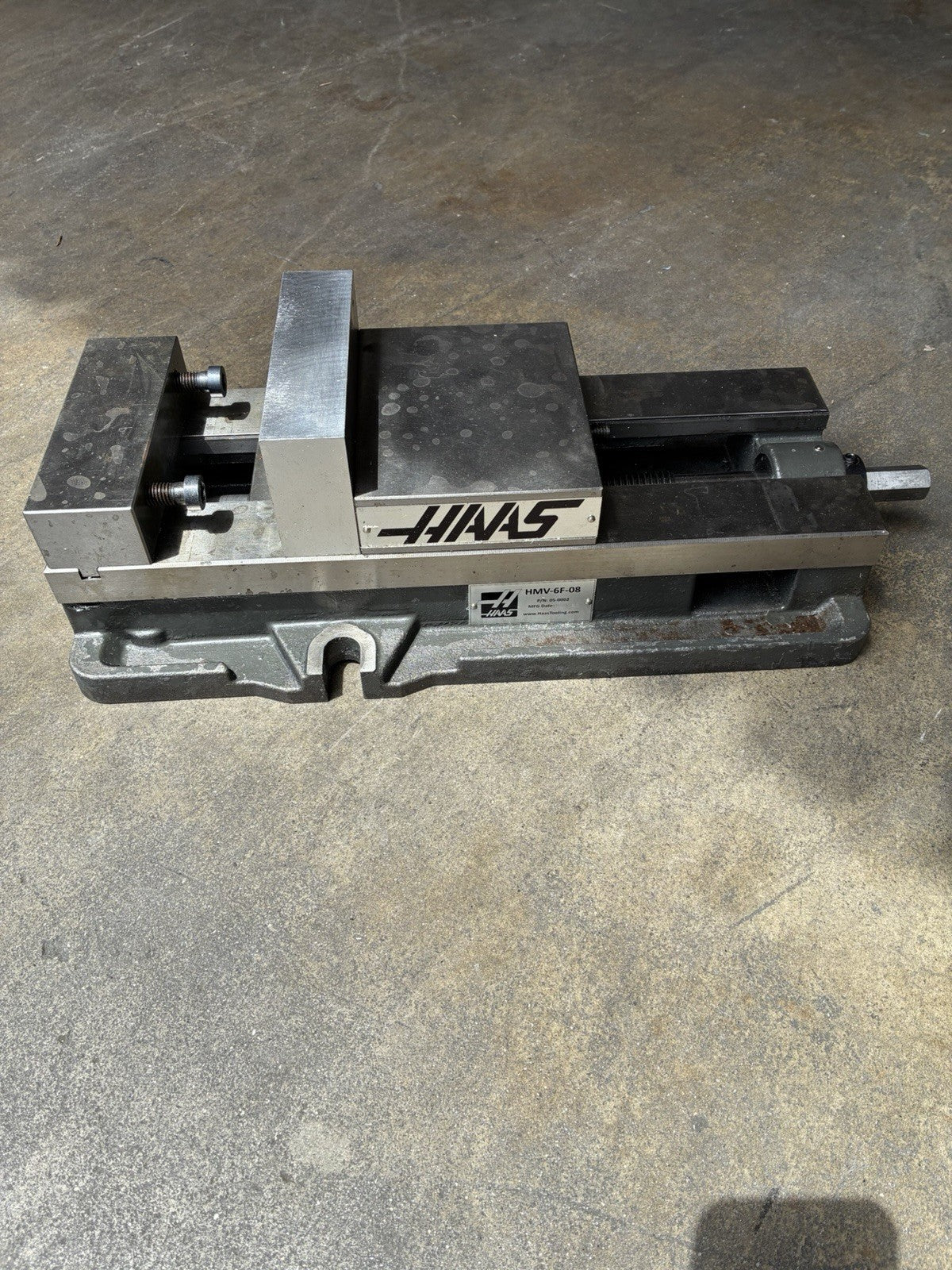 Haas HMV-6F-08 6" CNC Milling Machine Vise 8" Opening P/N 05-0002 Fixed Jaw