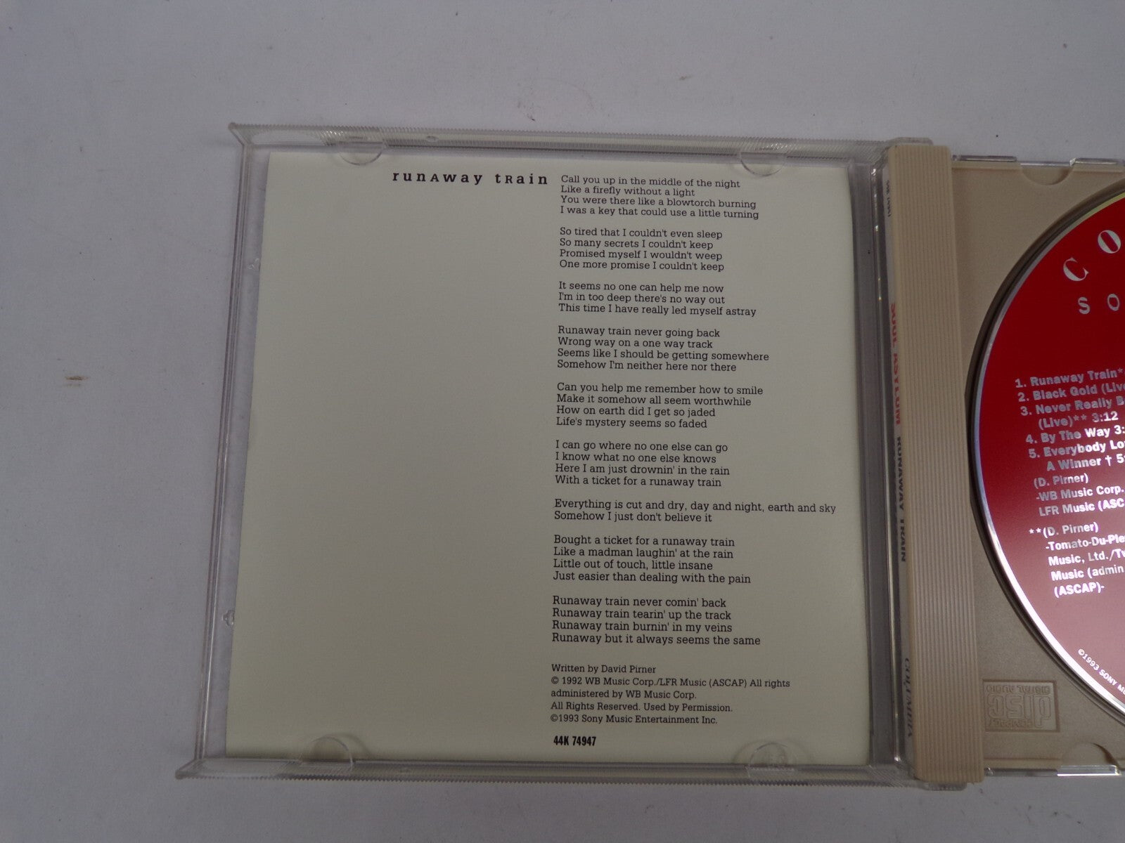 Soul Asylum Run Away Train Never Really Been By The Way Black Gold CD#39