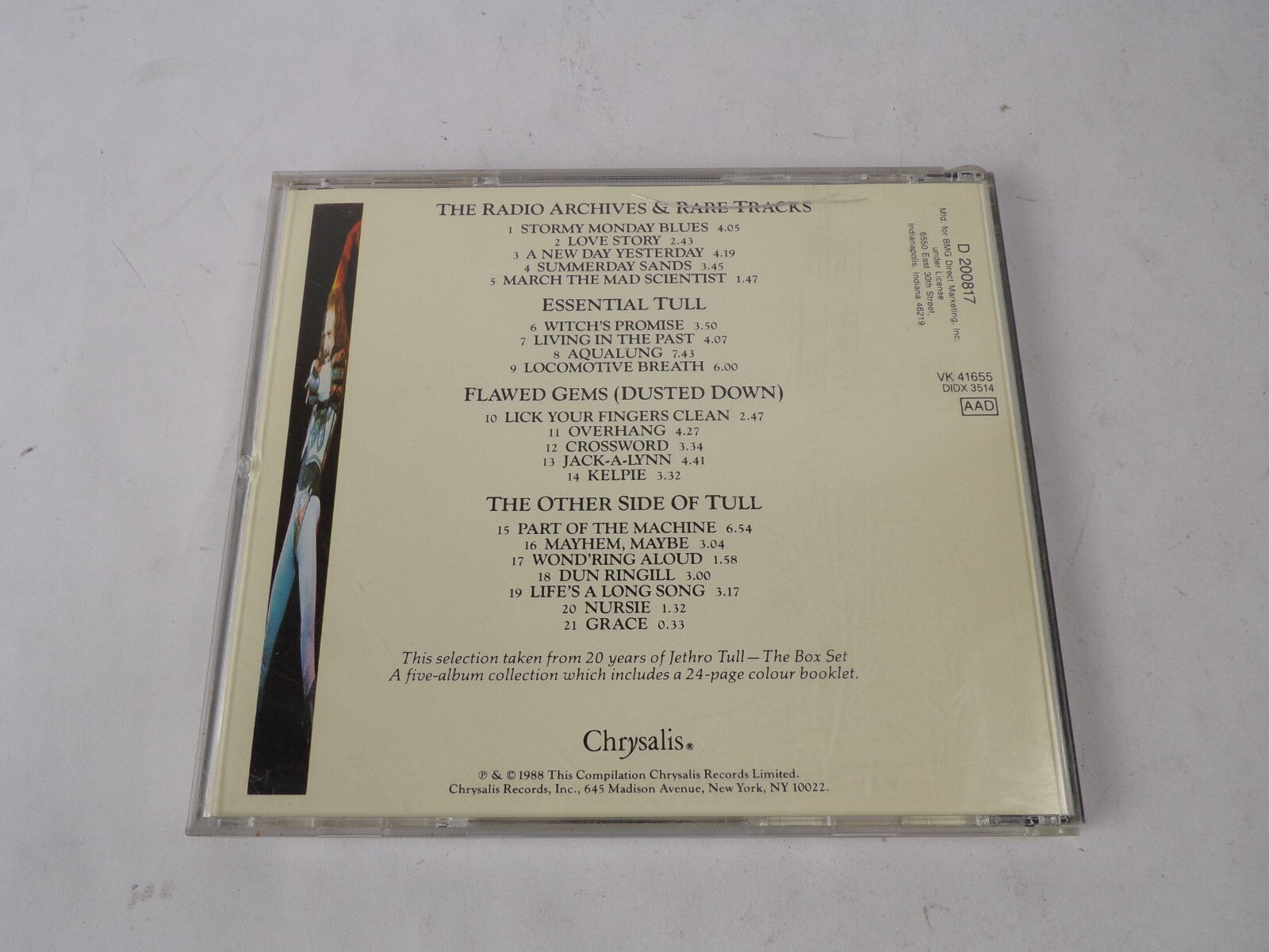 Jethro Tull Stormy Monday Blues Love Story A New Day Yesterday Summerday CD#41