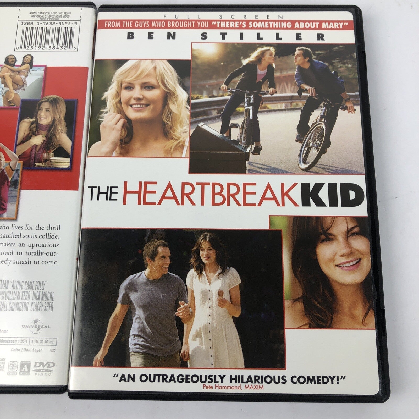 2 x Ben Stiller DVD LOT - Along Came Polly, The Heartbreak Kid - Mint Condition