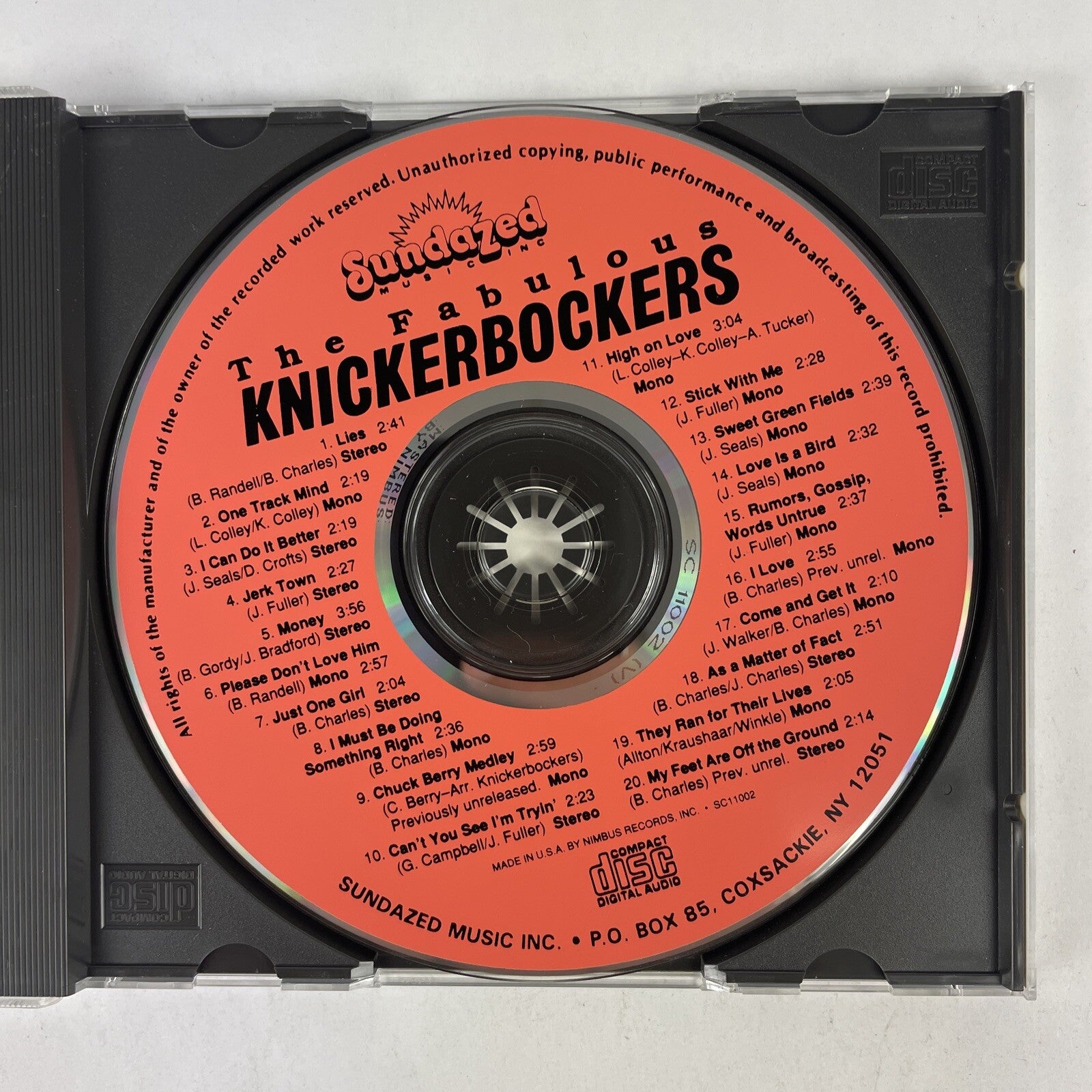 Presenting the Fabulous Knickerbockers CD (1989)  #29 