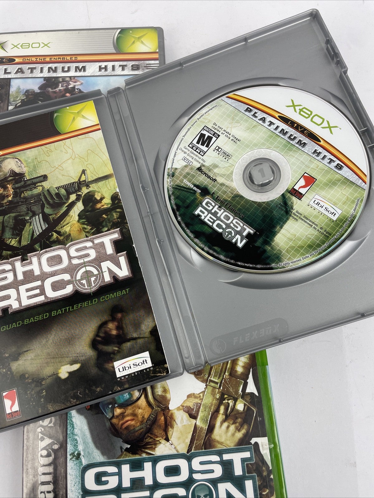 3 x Xbox Ghost Recon Tactical Game Lot Island Thunder Advanced Warfare Platinum