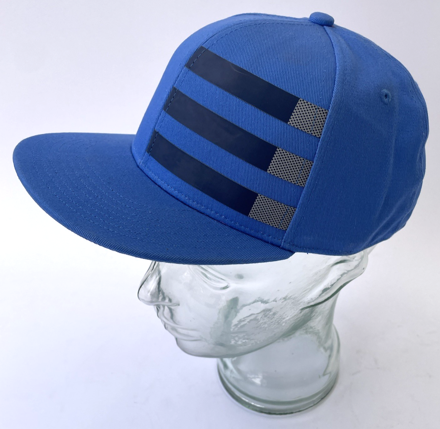 Adidas KIDs Relaxed 3 Stripe Strap Back Golf Hat Soft Blue OSFY Youth Fit