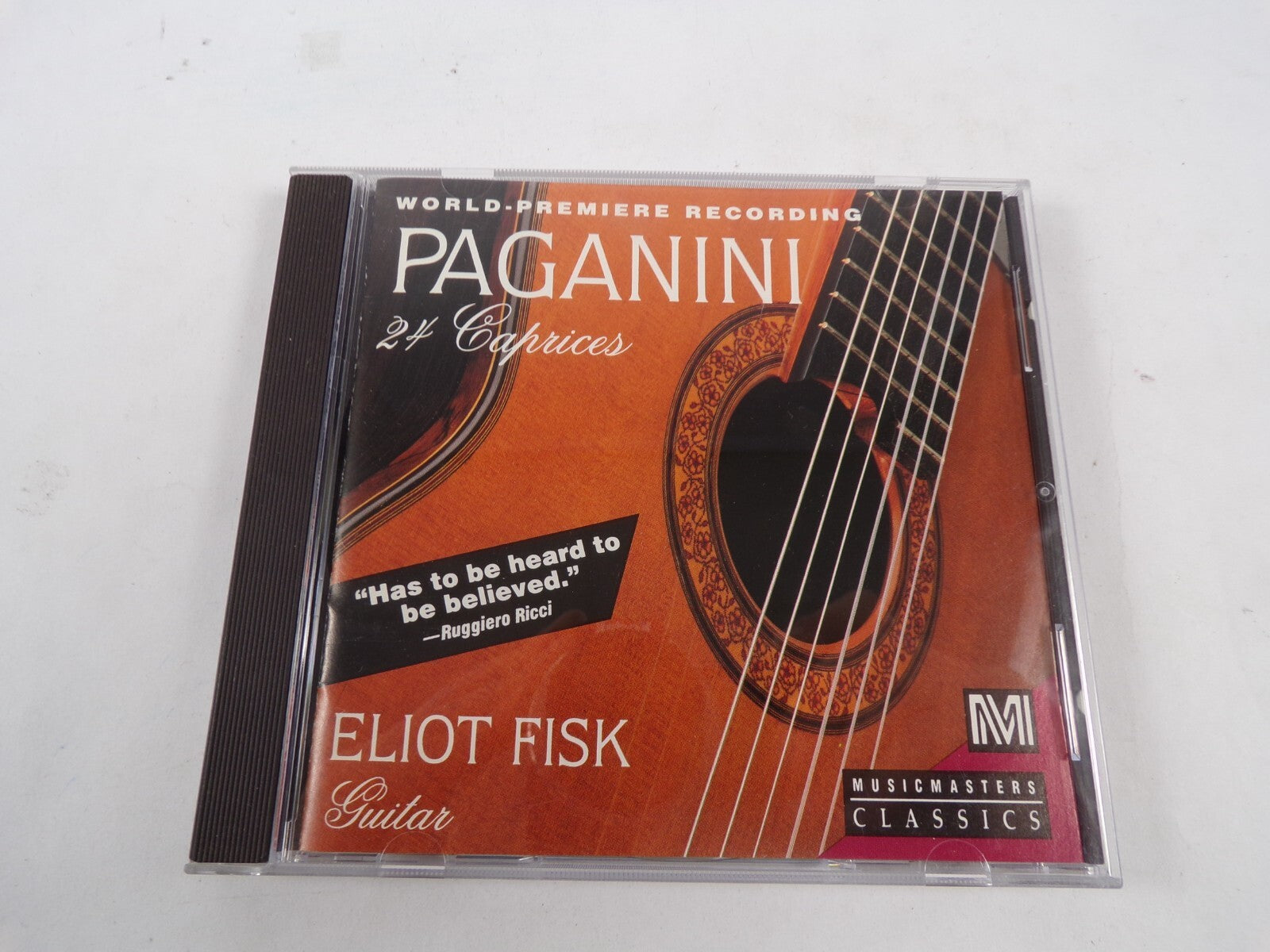 World Premiere Recording Paganini 24 Caprices Eliot Fisk Guitar Music CD #40