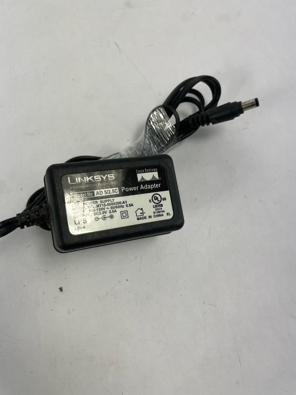 Geniune Linksys MT15-5050250-A1 Output 5 V 2.50 A Power Supply Adapter B01