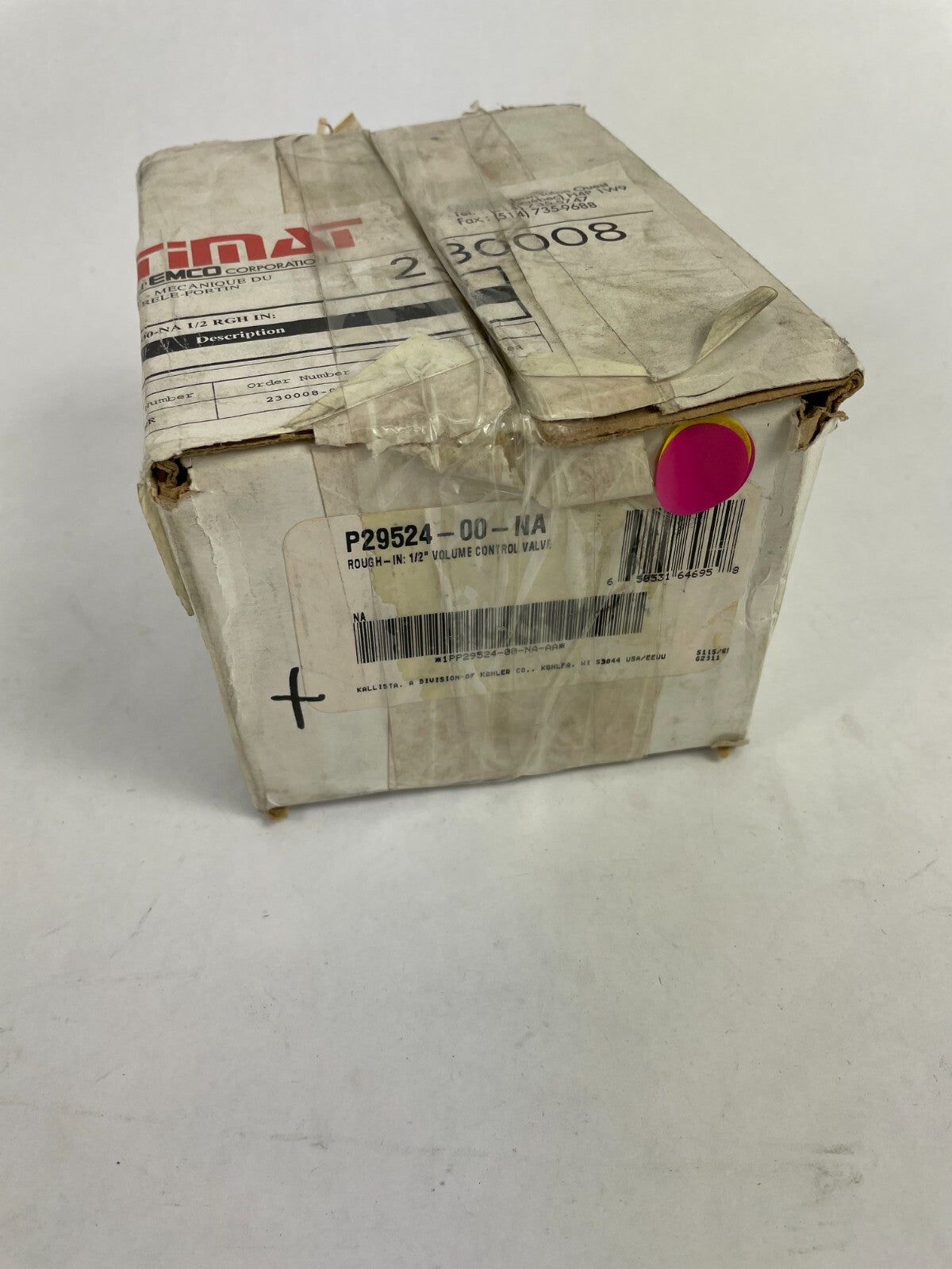 Kallista P29524-00-NA 1/2 inch solid brass volume control valve rough-in assembly