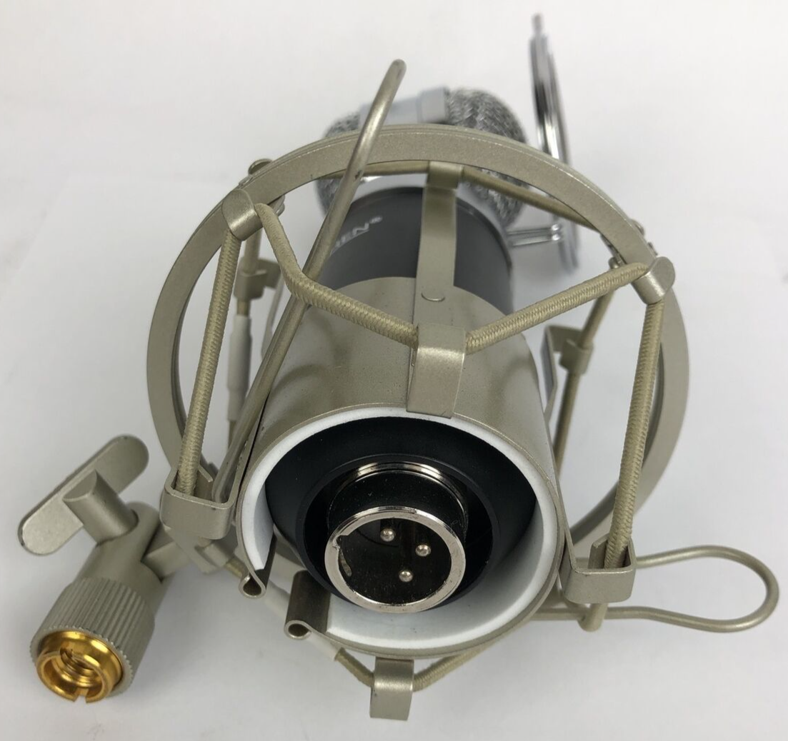 ERZhen Retro 3 Pin XLR Dynamic Podcasting Microphone w Shock Mount & Spit Screen