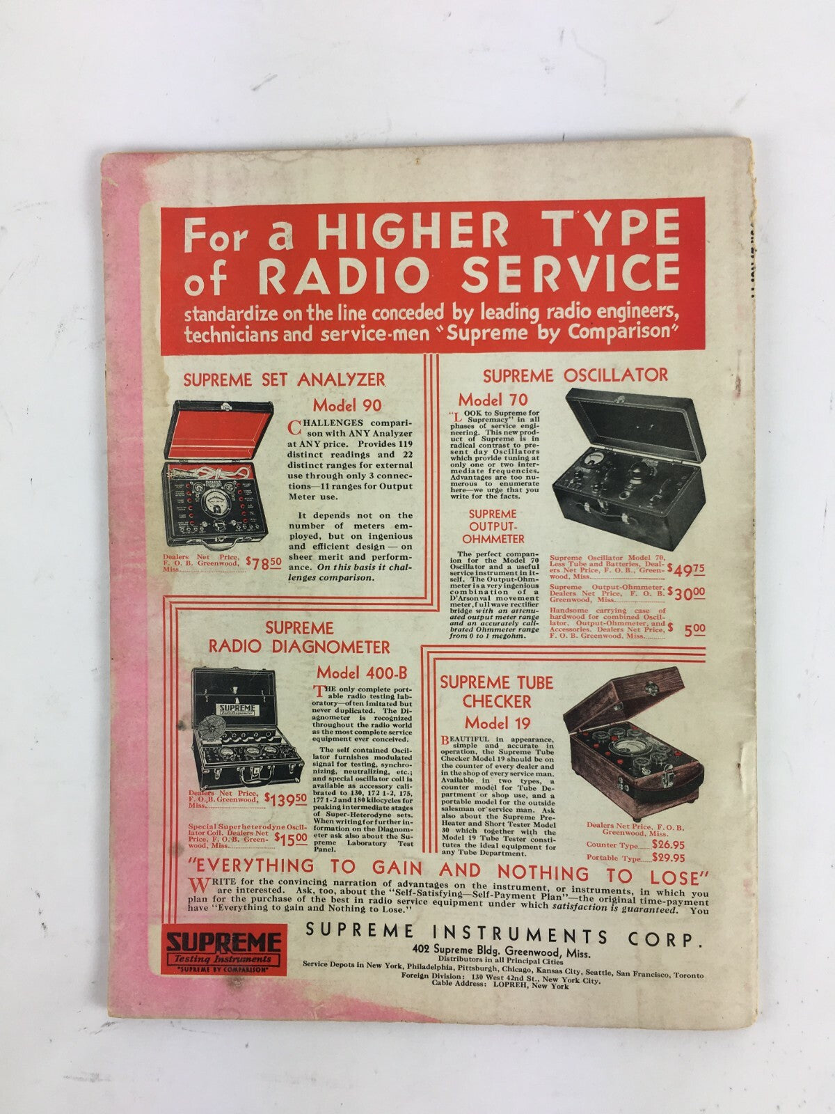 May 1931 Radio Craft Hugo Gernsback Magazine The Radio Sextant Radio Amplifier