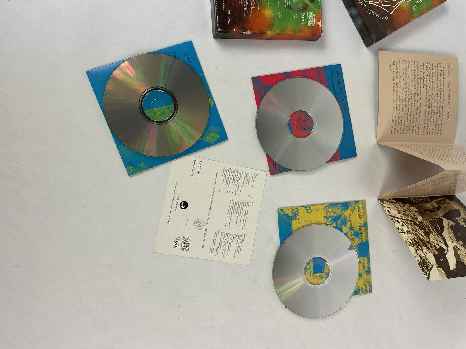 Grateful Dead Winterland San Francisco CD Set NYE 78-79' Thank You Uncle Bobo #5