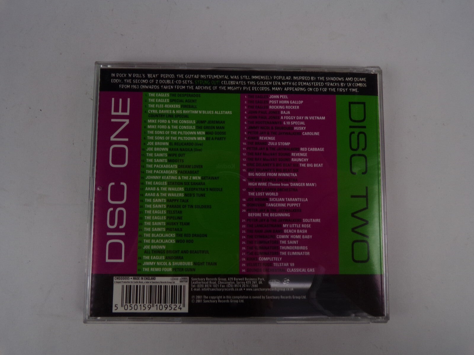 Strung Out Uk Guitar Instrumentals 63-71 Fireball Revenge Caroline CD#40