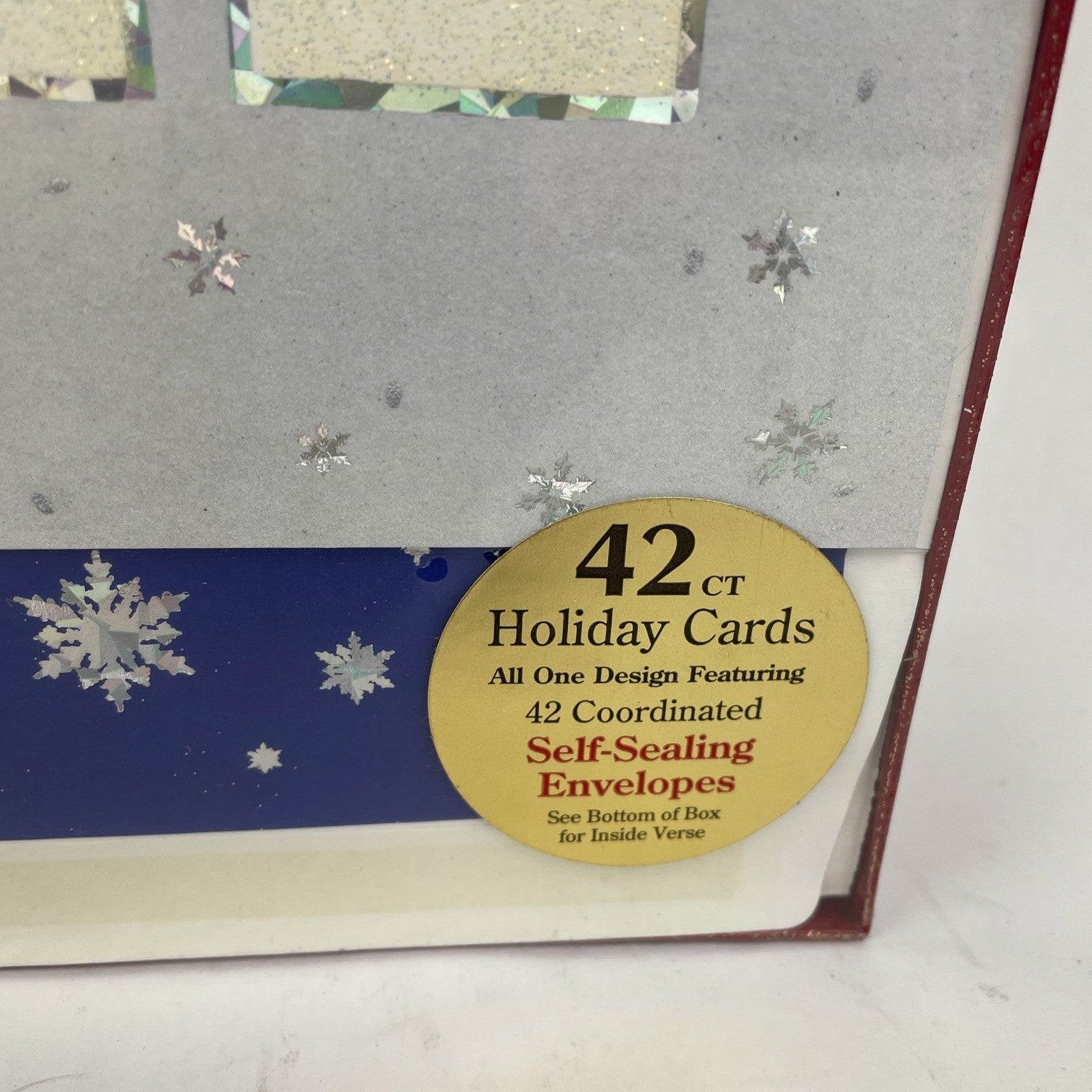 Paper Magic Group 42 Christmas Holiday Cards Self Seal Envelopes Snowman w Foil