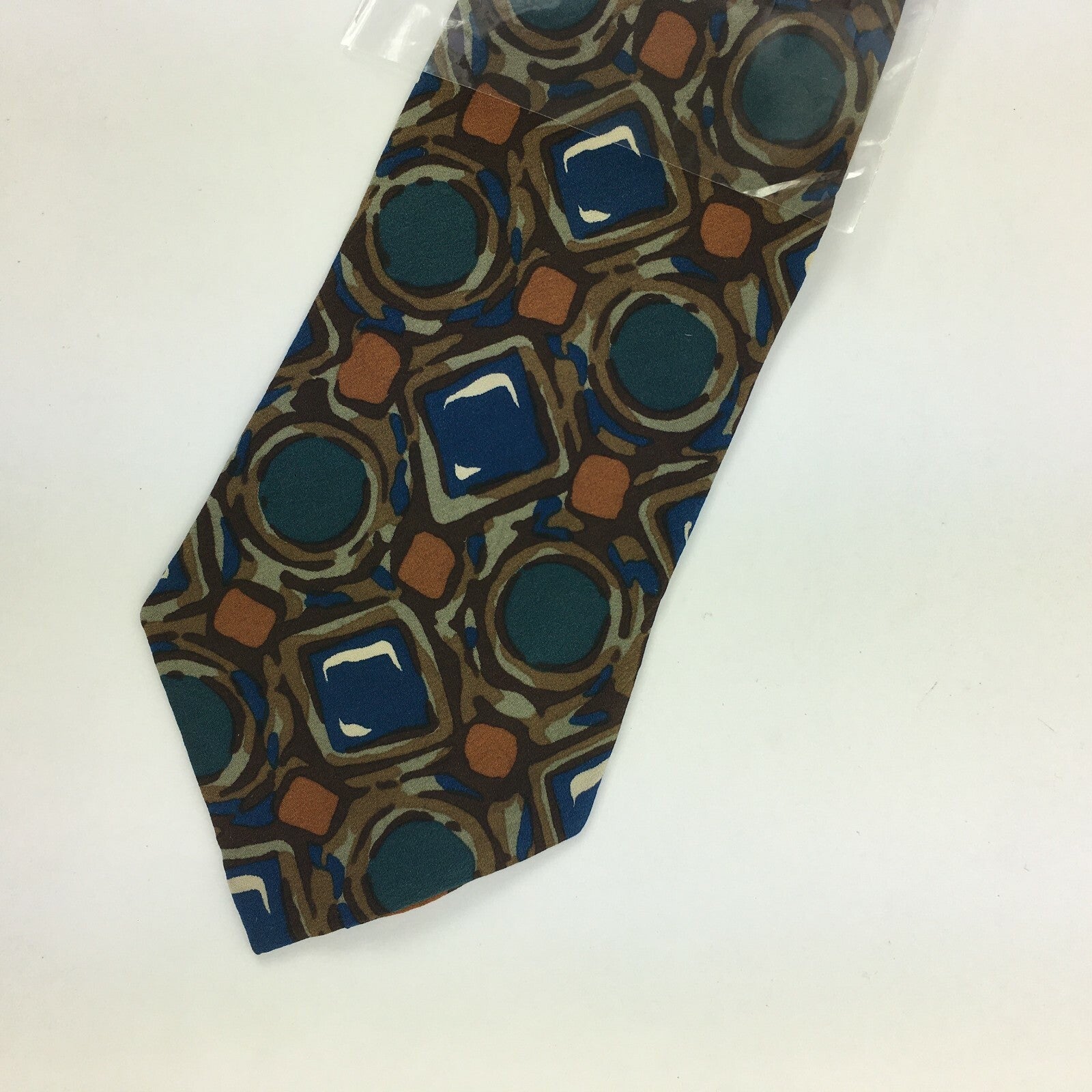 Genuine Oleg Cassini 100% Silk Handmade Stylish Formal/Casual Tie Multi Coloured