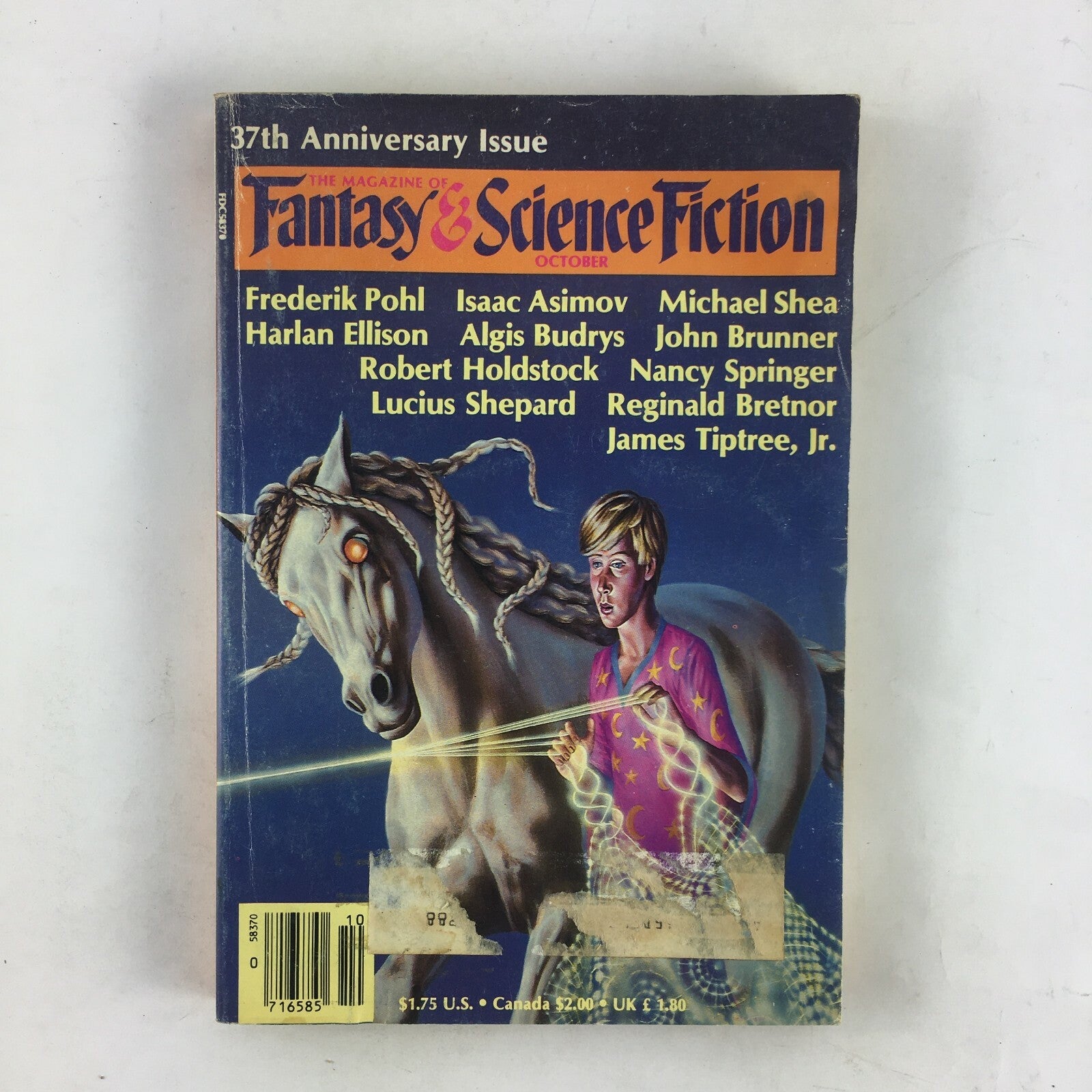 October Fantasy & Science Fiction MagazineFrederik PohlHarlan EllisonJohnBrunner