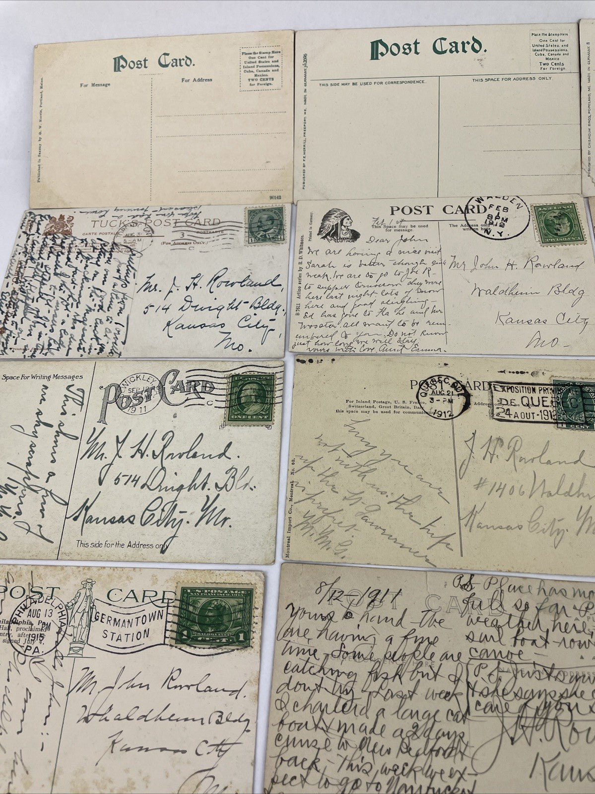23 Postcard Lot - Unused & Used Variety - Vintage & Antique East Coast Fishing