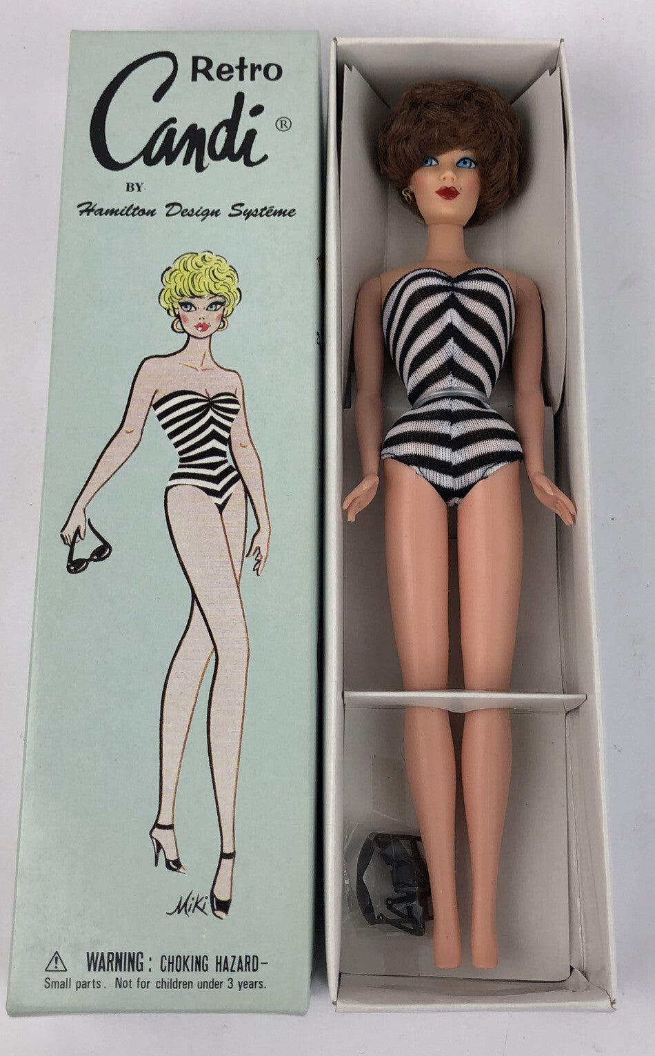 Retro Candi Brunet Bubble Blue Eyes Hamilton Design Systeme  - BRAND NEW 