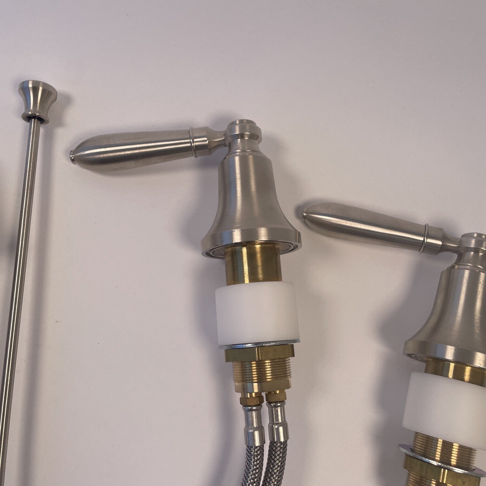 KALLISTA Tuxedo Basin Set w Classic Lever Brushed Nickel Finish P24030-CL-AG