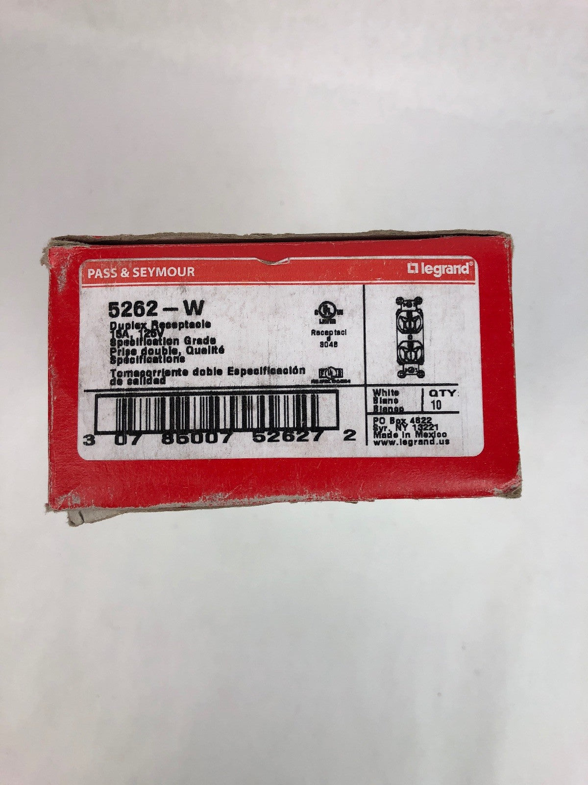 Legrand-Pass & Seymour 5262W Pass and Seymour 5262CD-W-15A Lot Of 10 - FSTSHP