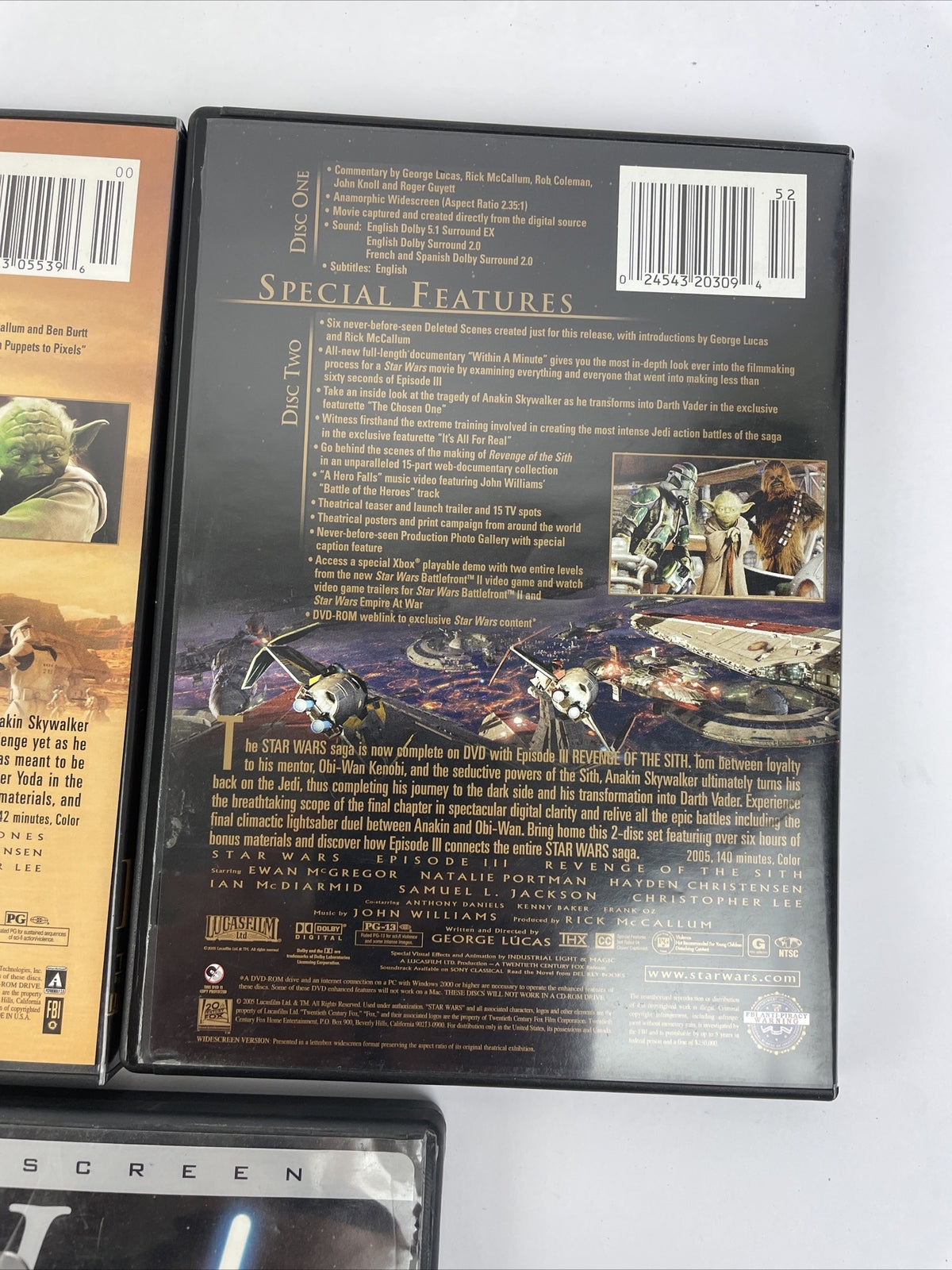 5 x Star Wars DVD - I , II , III , IV , V  THX  Digitally Mastered - Guaranteed