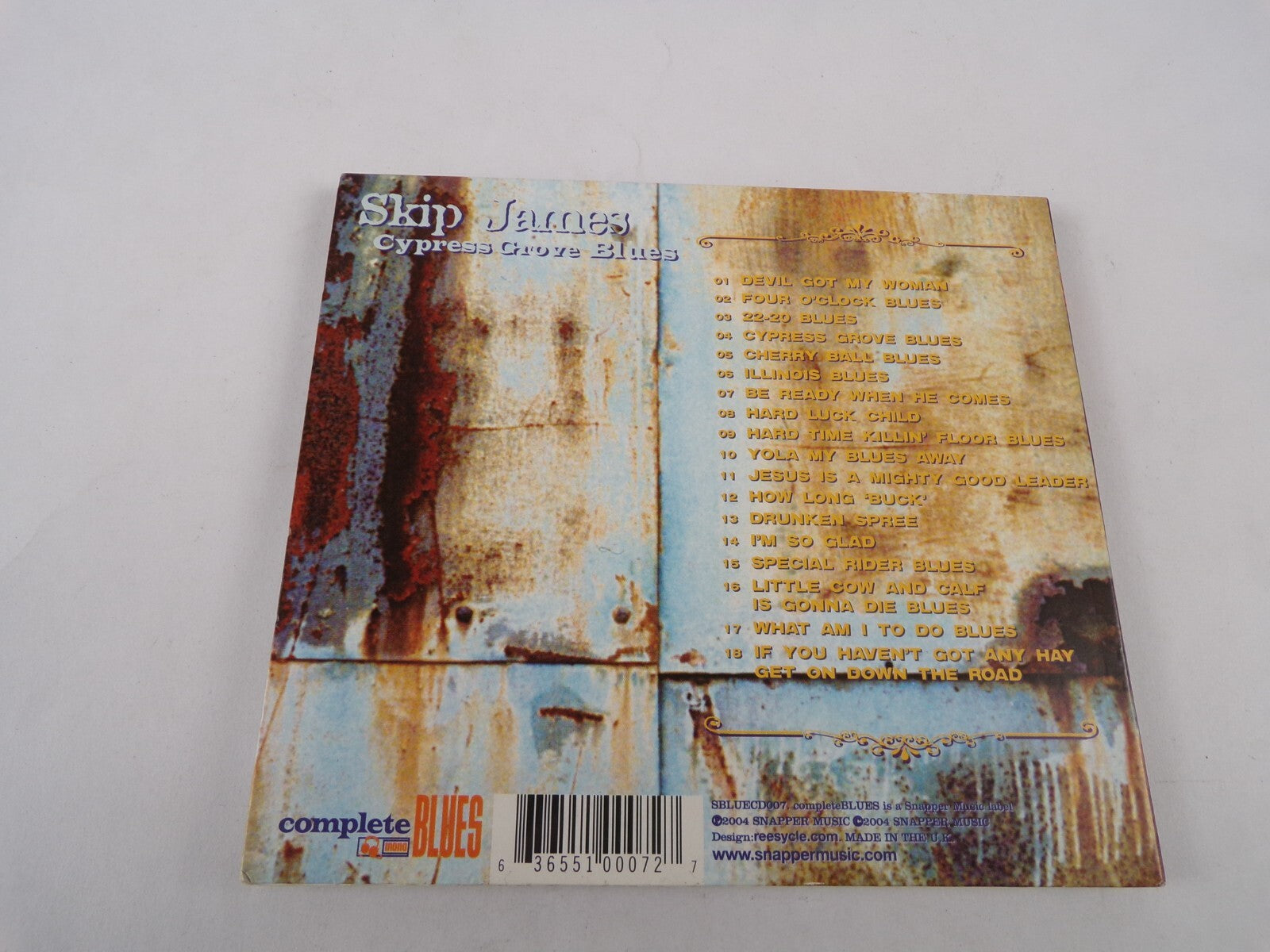 Skip James Cypress Grove Blues Devil Got My Woman I'm So Glad CD#34