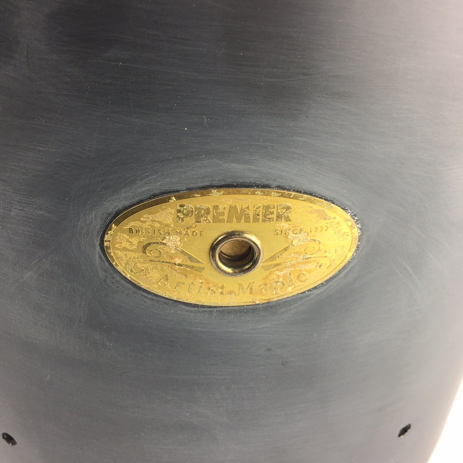 Premier Artist Maple  13” Tom Drum Shell - Unfinished Raw Black