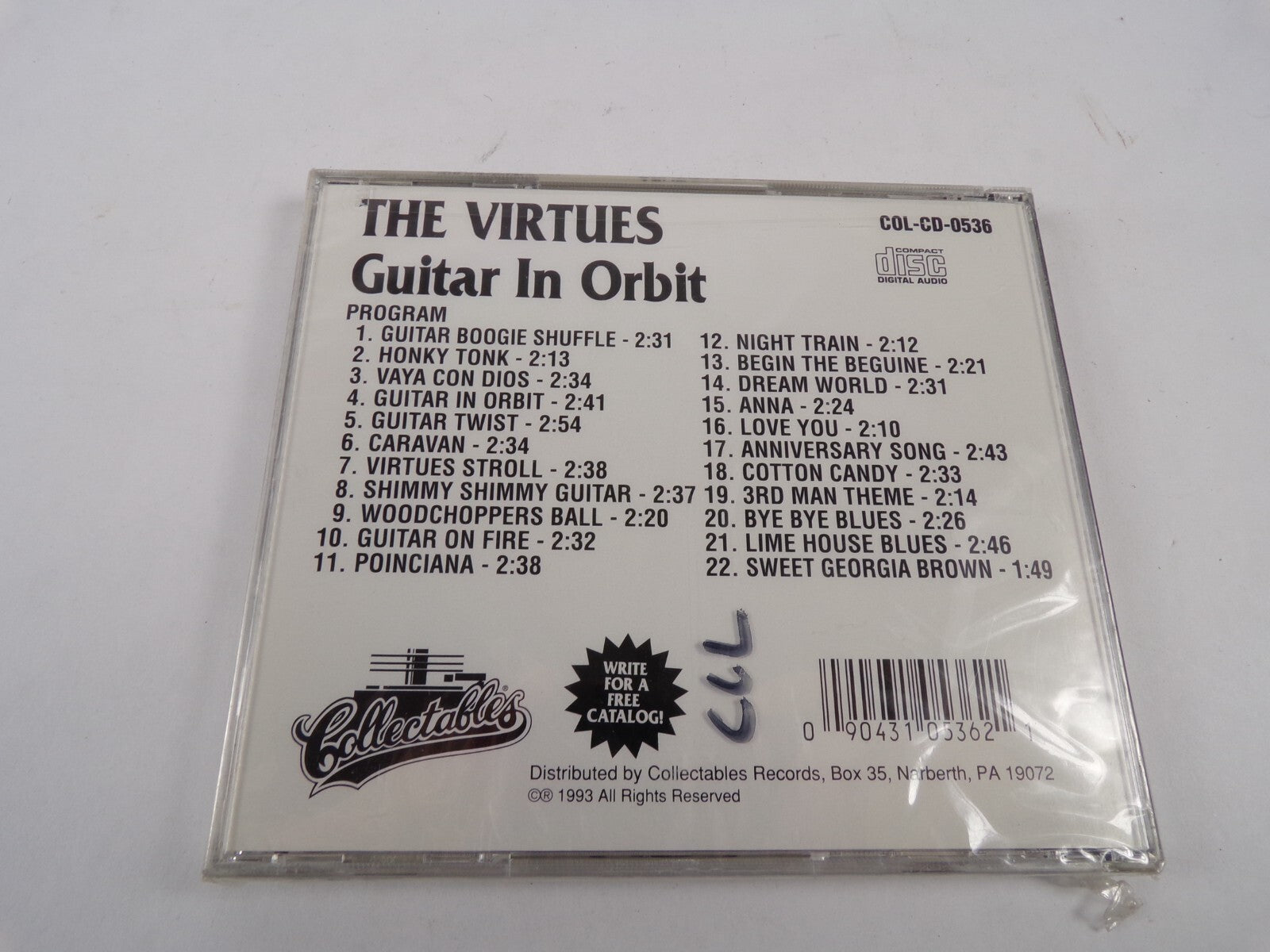 The Virtues Guitar In Orbit Guitar Boogie Shuffle Poinciana Caravan CD#62