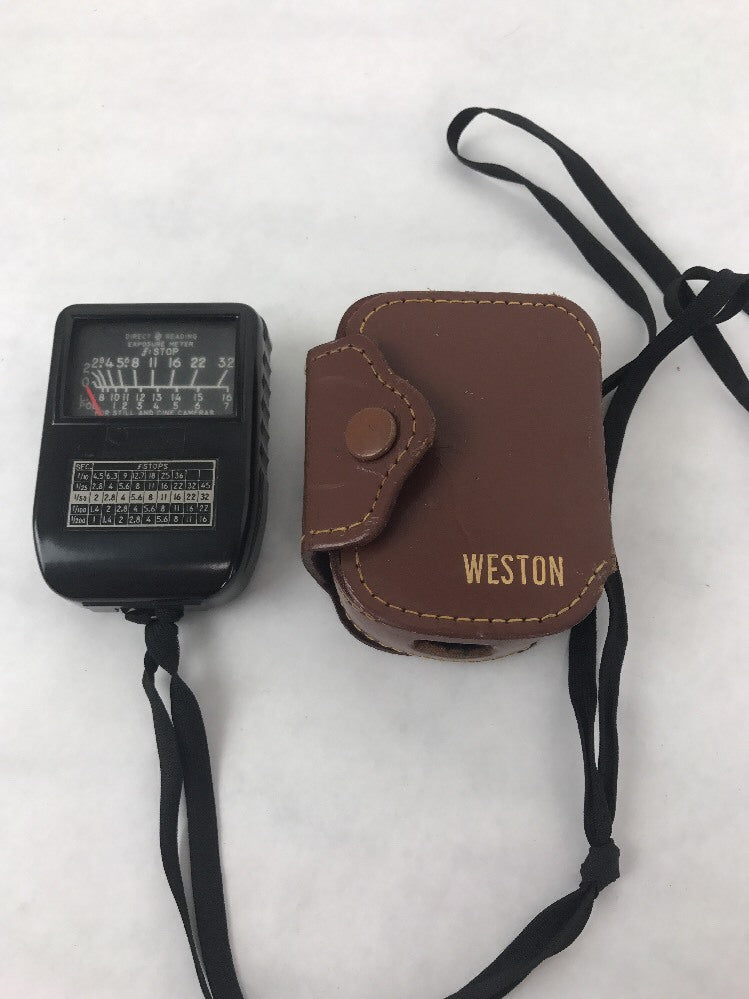 WESTON MODEL 853 Selenium Direct Reading Exposure Meter  - WORKING - with Case